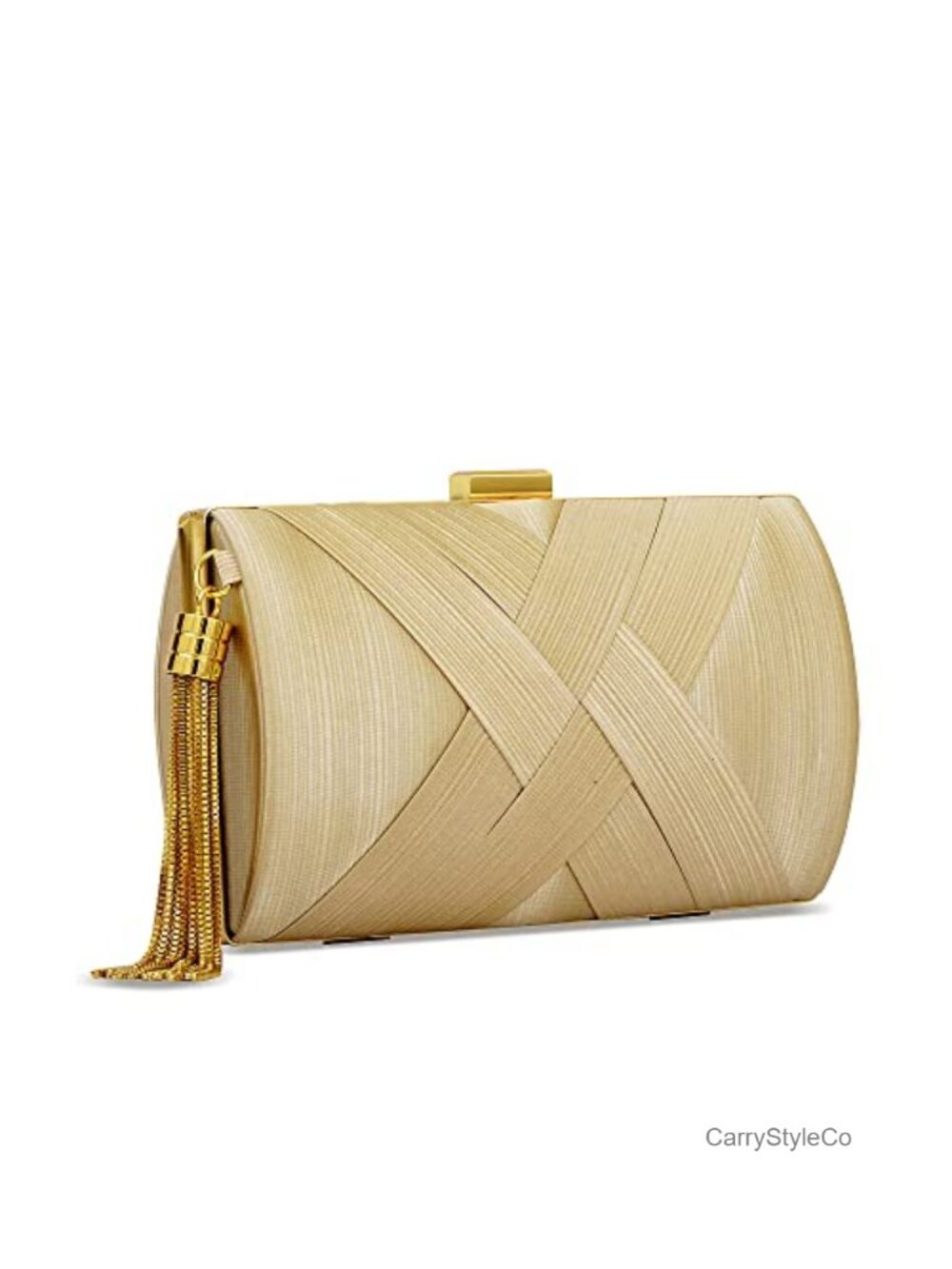 Silk Satin Evening Clutch Kissing Lock Party Wedding Bag